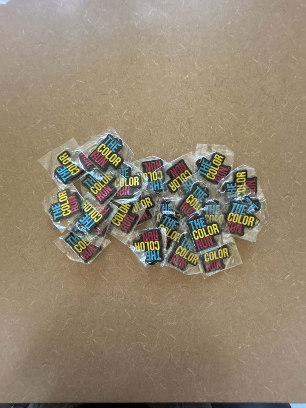 The Color Run Keychains Bulk Lot (25 Count) - Brand New